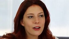Ashlynn Molloy on the casting couch.