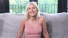 Natalia Queen gets fucked and creampied on the Casting Couch.