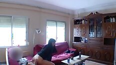 Horny spanish girl sucks brother's friend