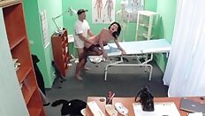 Euro patient pounded doggystyle by doctor