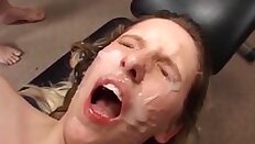 her first anal gangbang bukkake orgy