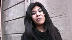 Picking up a Petite Latina Mom