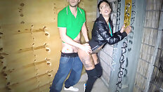 Sex machine Bonnie Rotten getting fucked in public