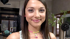 Cute Russian teen Foxy Di teases the camera with her perfect body - Foxy Di