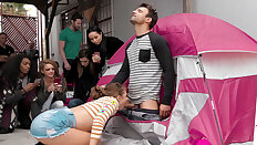 19yo Gia Derza is sucking Alex Legend's hard cock - Gia Derza