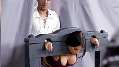 Ivy Lebelle gets ass licked and her BF does not notice it - Ivy Lebelle