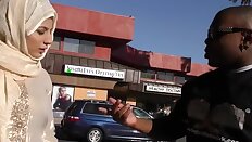 Arab slut girl suck and fuck huge black cock