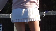 Sports Voyeurism. Tennis pulse upskirt 1