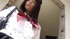 Ai Shinozaki Wearing a School Uniform
