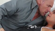 Hard fucking my teen stepdaughters wet tight pussy