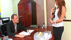 Secretary fucks the Boss