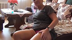 Very old German granny and her saggy tits