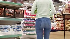 Nice pregnant girl's ass