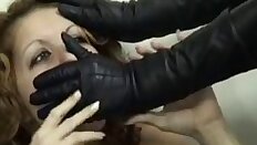 leather gloves