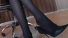 stockings foot worship stockings footjob