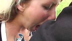 Deepthroating smokey blowjob