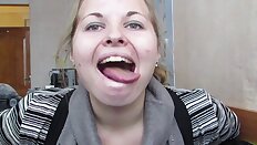 Tongue Tricks, Deepthroat, Saliva, Tonsils, Svetlana 20