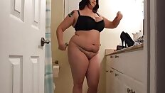 Curvy BBW in Lingerie Fucks Big Black Cock