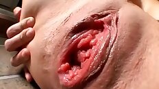 Big Wet Gaped Close-Up Pussy