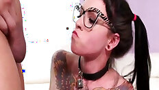 Emo schoolgirl creampied