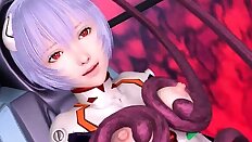 3D Tentacles Fuck Girl in Spacecraft!