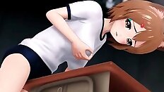 Girl cat sex 3D