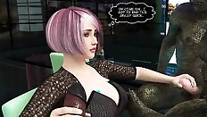 3D Busty Babe Gangbanged by Ogres!