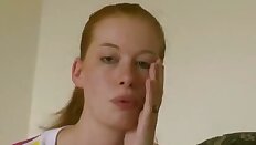 Amateur girl gets spanked in her own part1