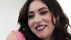 Teen Amilia riding her stepdads bbc
