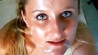 Amazing Amateur german wife cumeating compilation