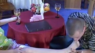 Lewd chick using her pantyhosed feet to prepare a guy for mighty dicking. Nicholas rolled on for a nylon foot sex from stunner Ella and when she saw him pop a boner that was the cue for this horny show off to bust her move. The sensation of a girl in sex