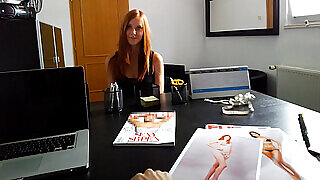 CZECH SUPER MODELS Young Teen Redhead Does Anything for FAME